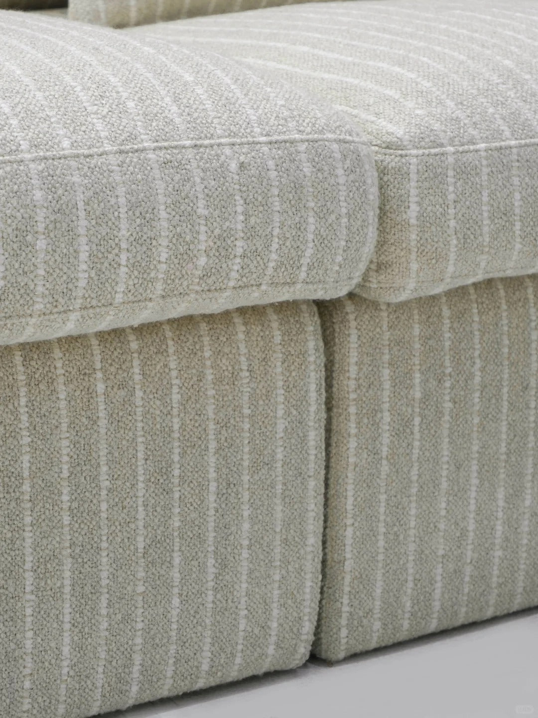 「Soft Shore」Modern Modular Seating Striped Modular Straight Sofa