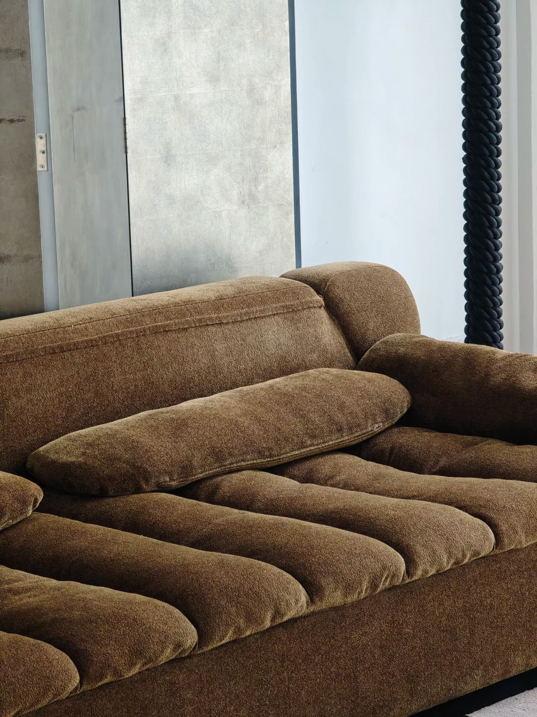 「Monet’s Reverie」Quiet Luxury Organic Vintage Tufted Sofa