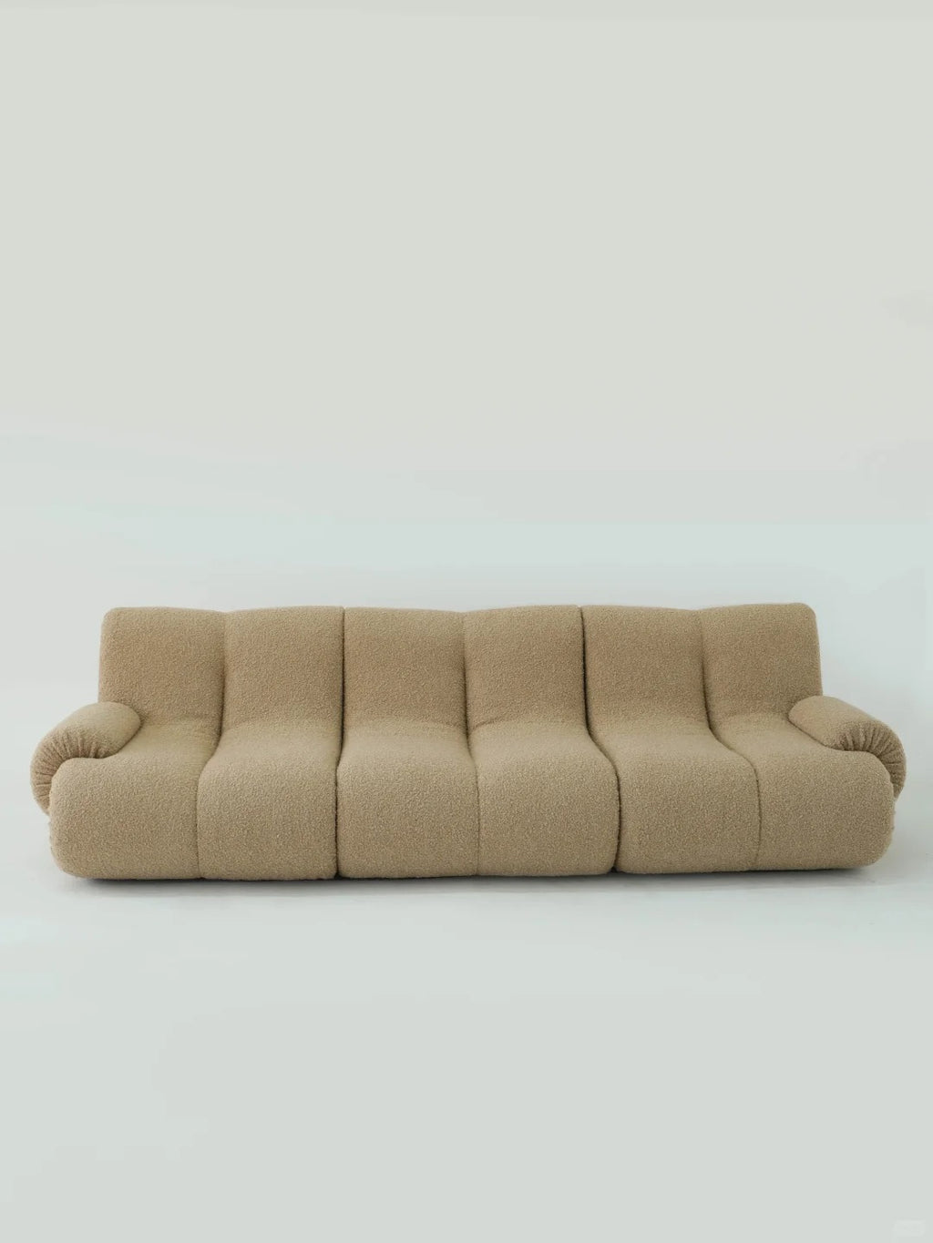 「Cookies」Organic Modern Seating Curved Bouclé Lounge Sofa