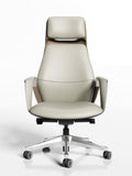 The Ark | Executive Office Chair in Imported Italian Nappa Leather with Gun-Metal Accents