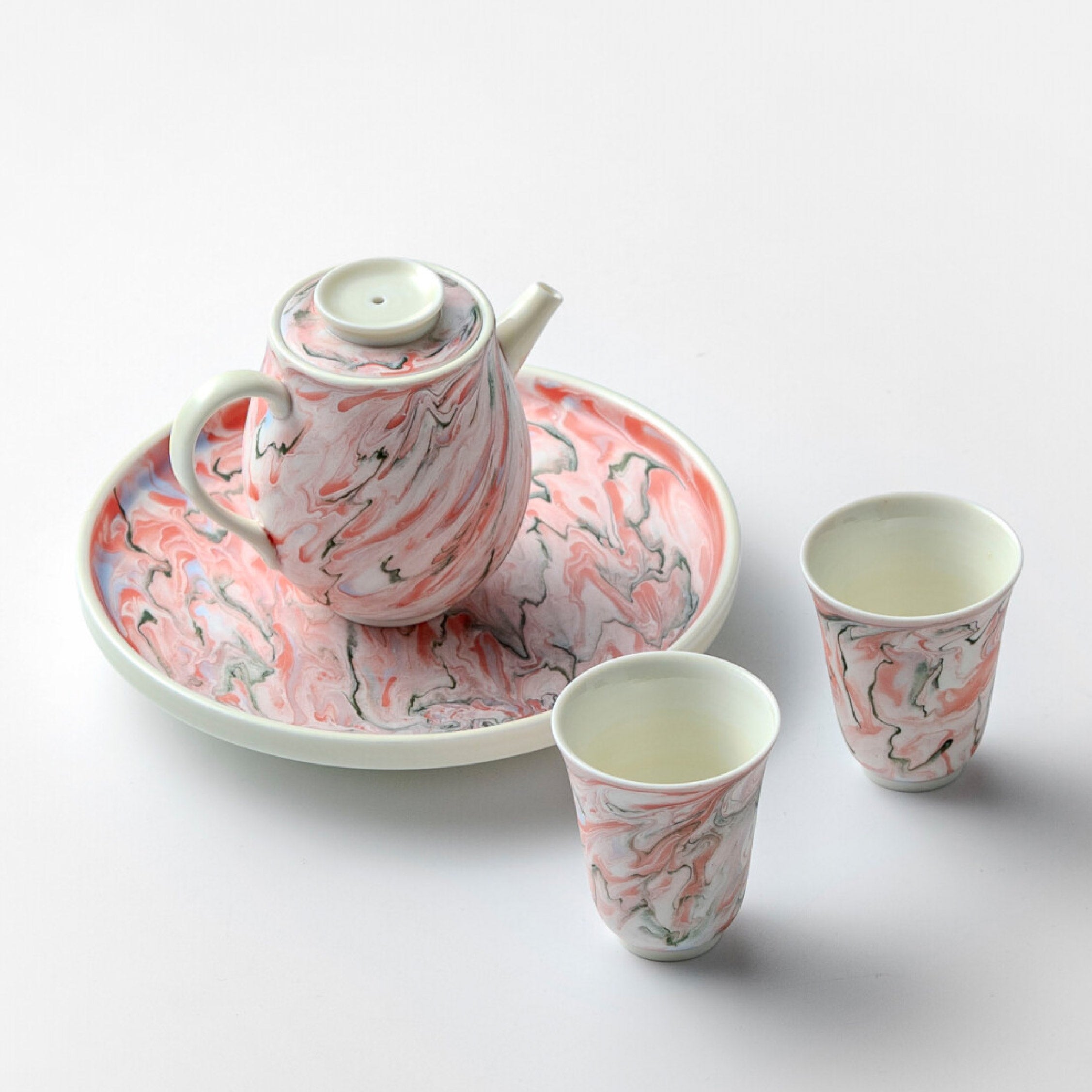 「Dunhuang Flying Apsaras」125ml Ceramic Kung Fu Teapot Set