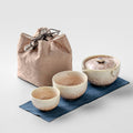 「Autumn Glow」Kiln-Fired Crystalline Glaze Travel Kung Fu Tea Set