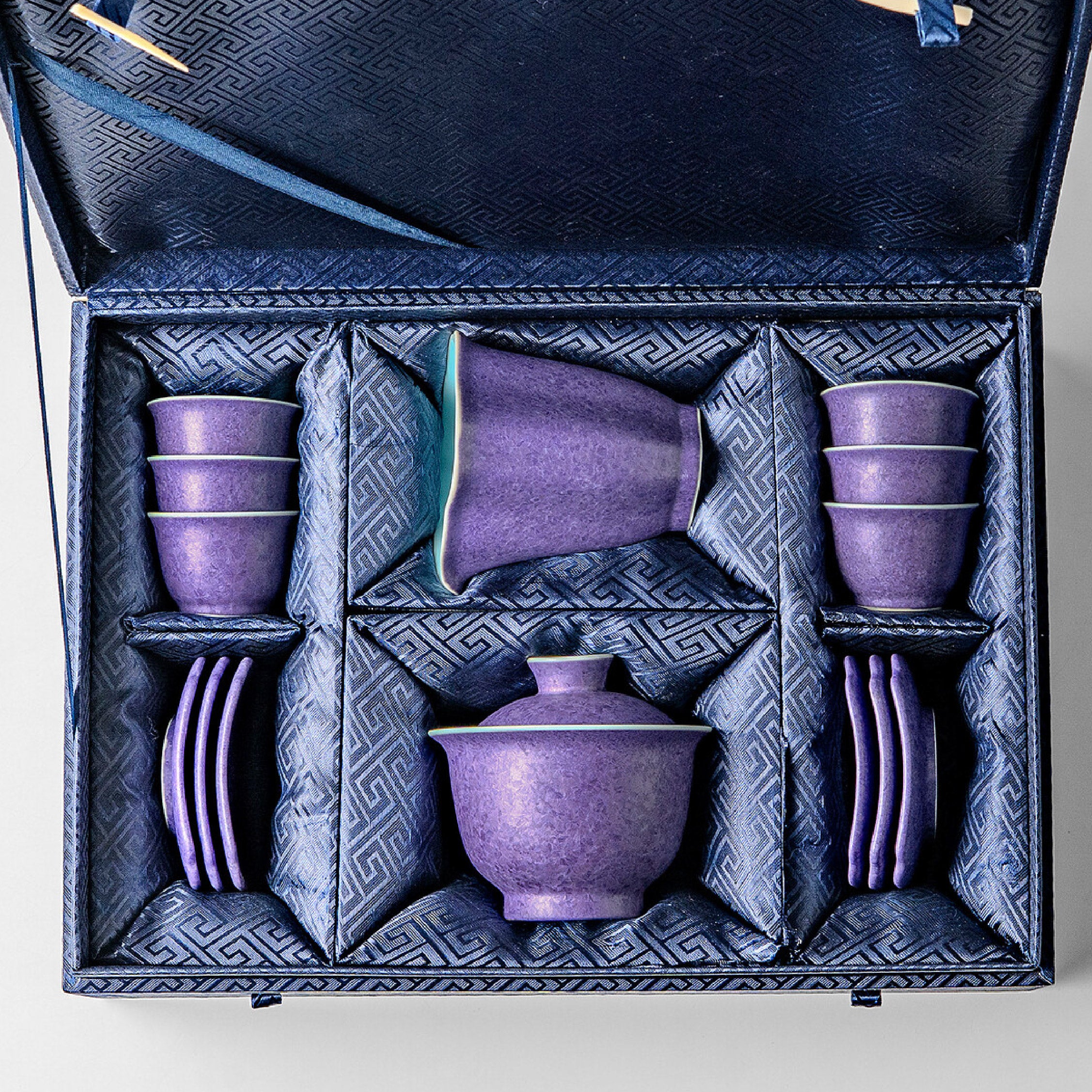 「Oriental Purple」Kiln-Fired Crystalline Glaze Kung Fu Tea Set