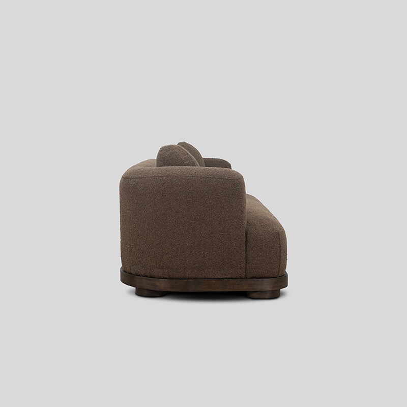 The Neo-Col | Welsh Alpaca Wool & Solid Birch Indoor Large Sofa (Brown)