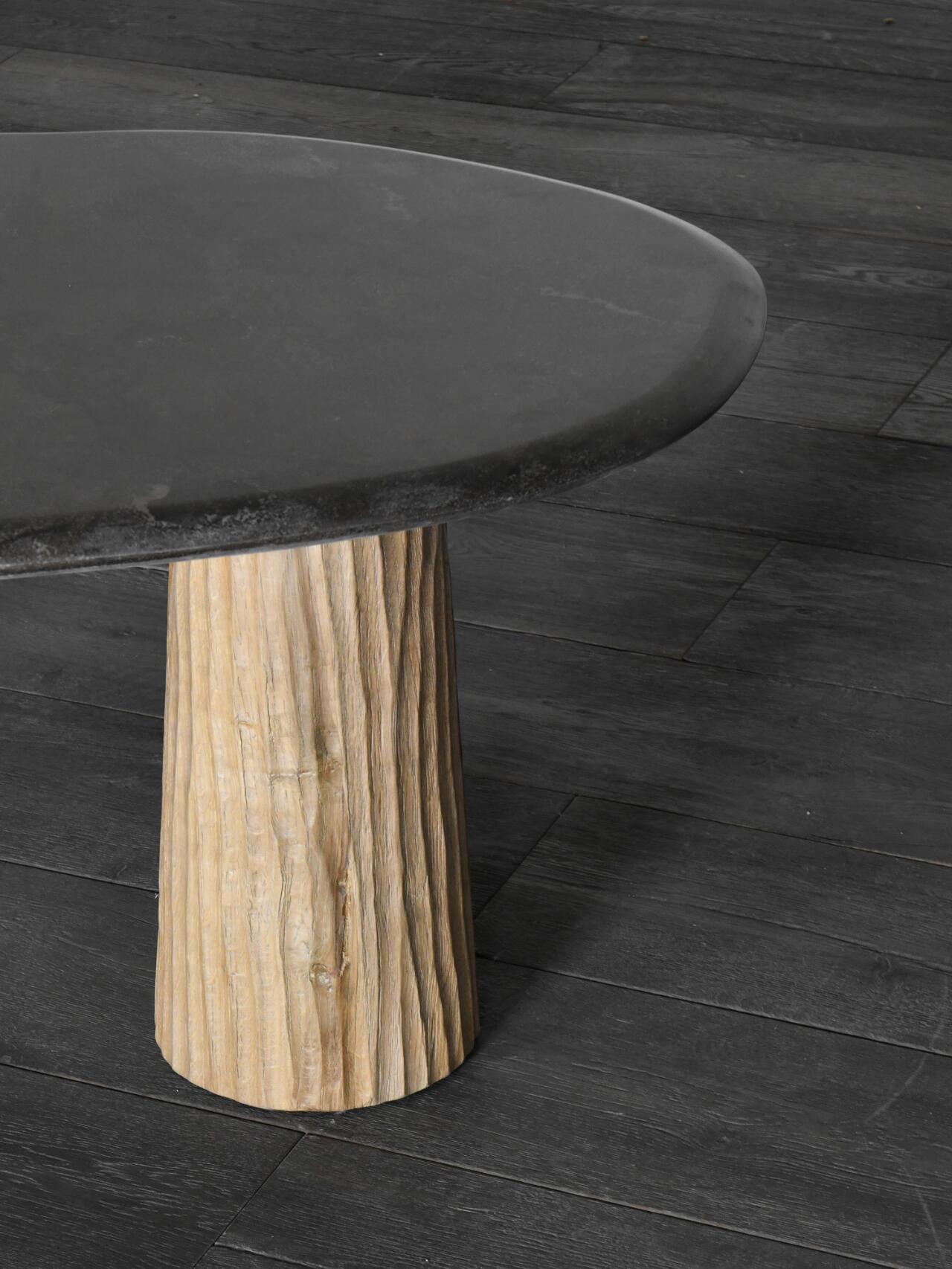 「Tianqing」Organic Sculptural Natural Stone Side Table