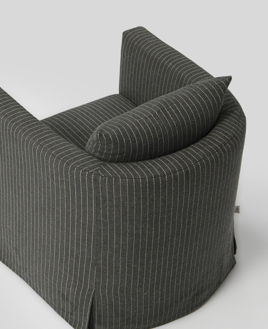 「Hawser」Corded Texture Fabric Swivel Indoor Single-Seater Armchair