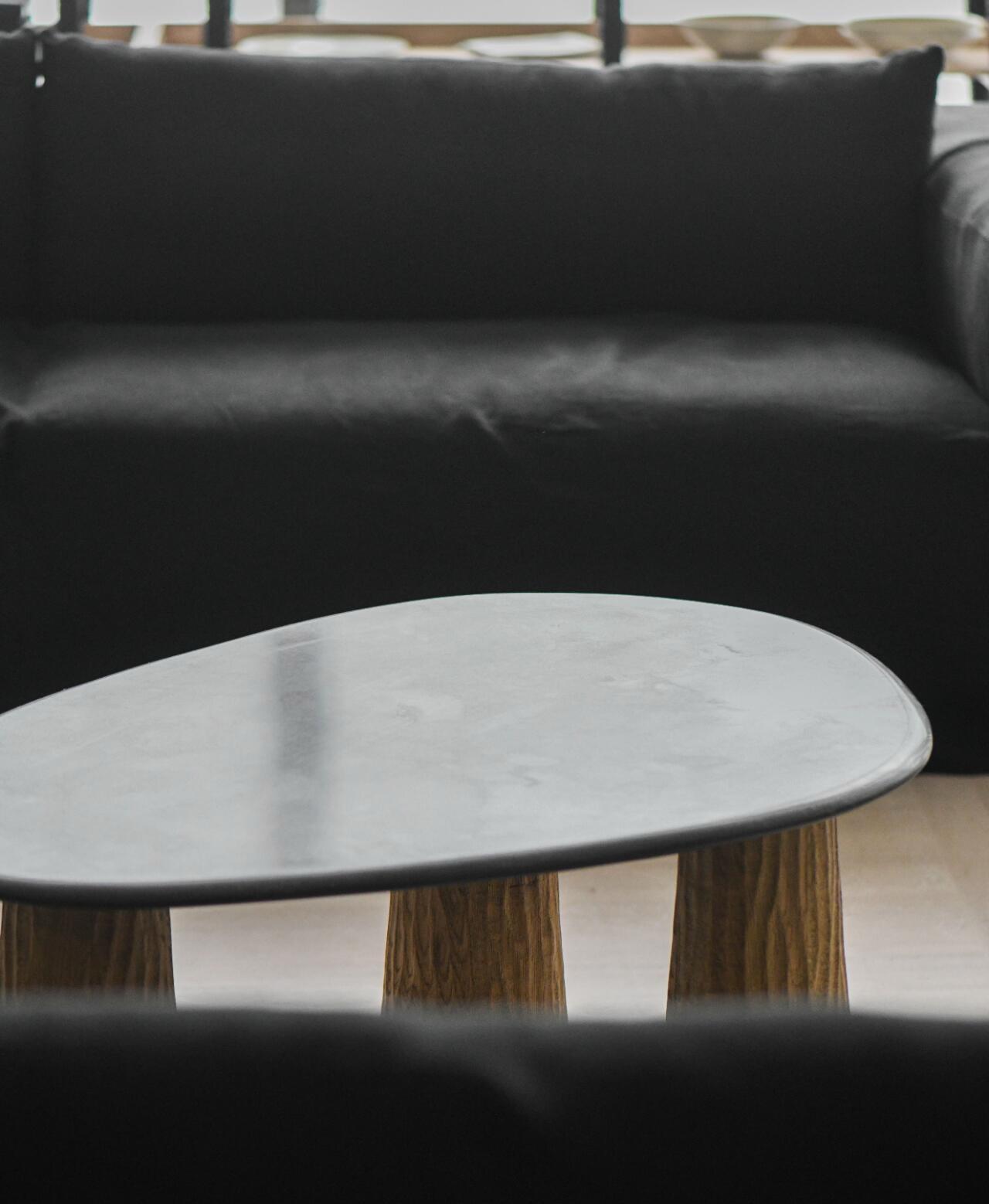 「Tianqing」Organic Sculptural Natural Stone Side Table