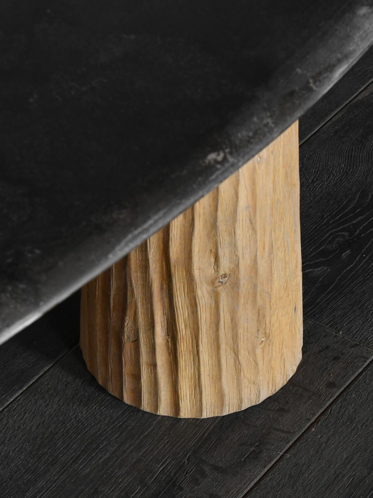 「Tianqing」Organic Sculptural Natural Stone Side Table