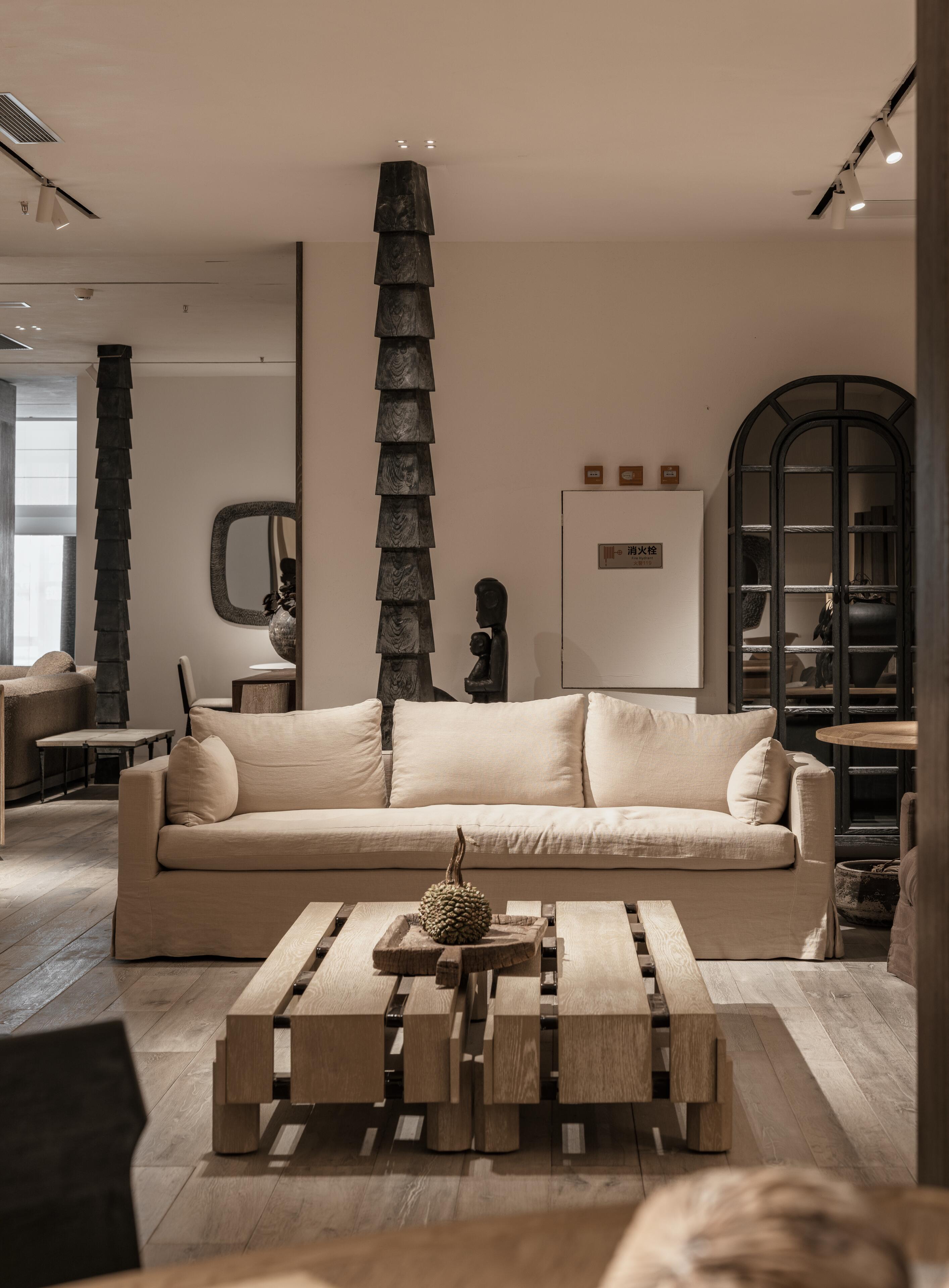 The Lumina | Diane 2.8m Imported Natural Linen Minimalist Grand Sofa