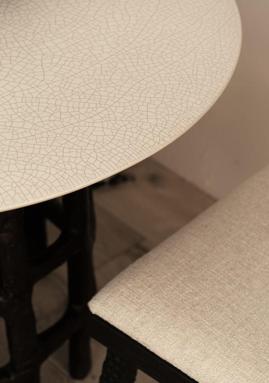 The F.Vint | Colmar Glazed Ceramic Round Side Table
